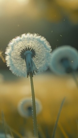dandelion wallpaper, flower, bloom, background for mobile wallpaper (vertical)