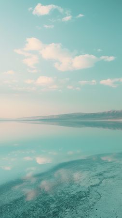 Dead Sea wallpaper, salt crystals, Jordan, background for mobile wallpaper (vertical)