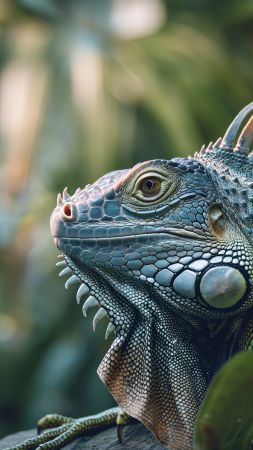 Iguana wallpaper, San Diego Zoo, tourism attraction, background for mobile wallpaper (vertical)