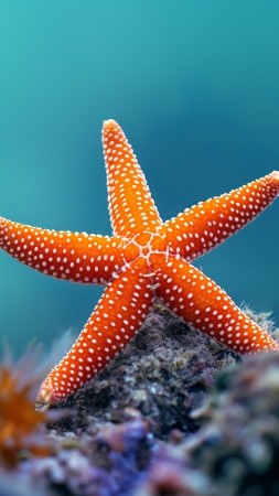 Fromia monilis wallpaper, sea, tourism, background for mobile wallpaper (vertical)