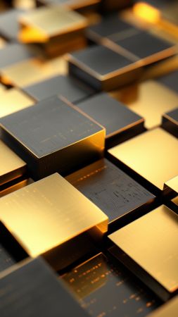 3D wallpaper, cubes, vibrant, background for mobile wallpaper (vertical)