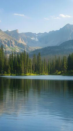 Lake wallpaper, Scenic view, High-definition wallpaper, background for mobile wallpaper (vertical)