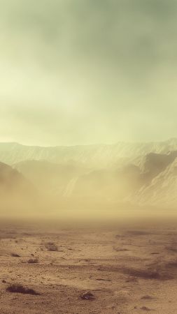 sandstorm wallpaper, mountains, HD wallpaper, background for mobile wallpaper (vertical)