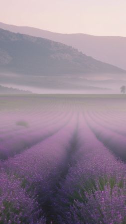 lavender wallpaper, mountain, Europe, background for mobile wallpaper (vertical)