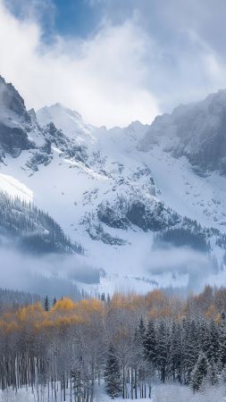 Sneffels wallpaper, mountain range, alpine, background for mobile wallpaper (vertical)