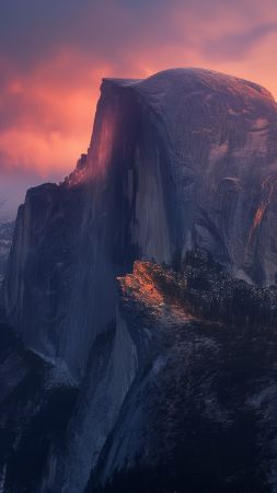 Yosemite wallpaper, scenic, mountains, background for mobile wallpaper (vertical)