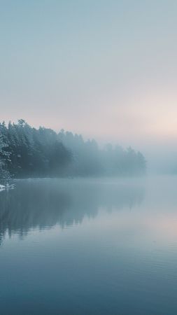 Scandinavia wallpaper, high resolution, serene atmosphere, background for mobile wallpaper (vertical)