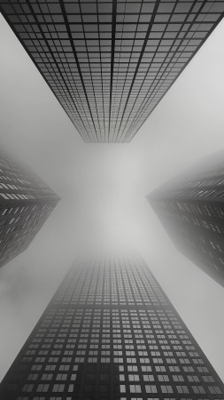 skyscraper wallpaper, city view, architecture, background for mobile wallpaper (vertical)