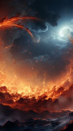 space wallpaper, stars, Milky Way, background for mobile wallpaper (vertical)