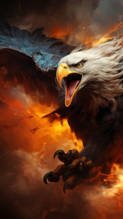 eagle wallpaper, 4k resolution, wildlife photography, background for mobile wallpaper (vertical)