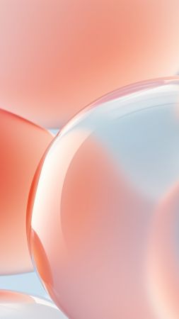 iPhone 15 wallpaper, touchscreen interface, digital bubbles, background for mobile wallpaper (vertical)