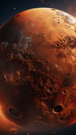 Mars wallpaper, iOS 17, Cosmic, background for mobile wallpaper (vertical)