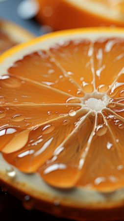 orange wallpaper, citrus, fruit, background for mobile wallpaper (vertical)