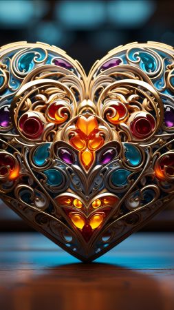 colorful wallpaper, vibrant, sparkling, background for mobile wallpaper (vertical)