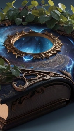 book wallpaper, doorway, gateway, background for mobile wallpaper (vertical)
