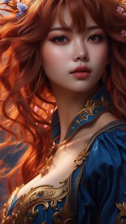 anime girl wallpaper, whimsical, enchanting, background for mobile wallpaper (vertical)