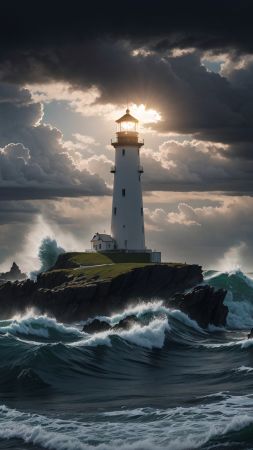 island wallpaper, ocean, seaside, background for mobile wallpaper (vertical)