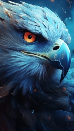 eagle wallpaper, bird of prey, soaring, background for mobile wallpaper (vertical)