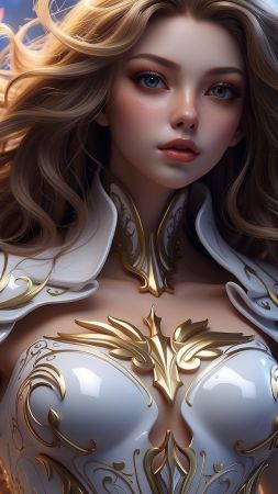 anime girl wallpaper, princess, fantasy character, background for mobile wallpaper (vertical)