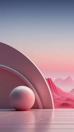 landscape wallpaper, 3D, peaks, background for mobile wallpaper (vertical)