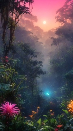 Windows 12 wallpaper, sunset, twilight, background for mobile wallpaper (vertical)