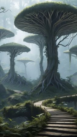 Windows 12 wallpaper, woodland, technology, background for mobile wallpaper (vertical)