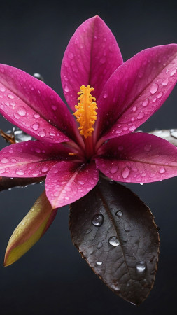 lily wallpaper, blossoms, flowers, background for mobile wallpaper (vertical)