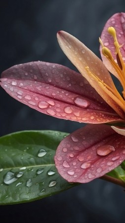 lily wallpaper, nature, photography, background for mobile wallpaper (vertical)