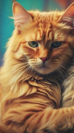 cats wallpaper, cuddle, affection, background for mobile wallpaper (vertical)