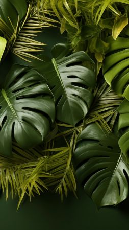 fern wallpaper, foliage, plant, background for mobile wallpaper (vertical)