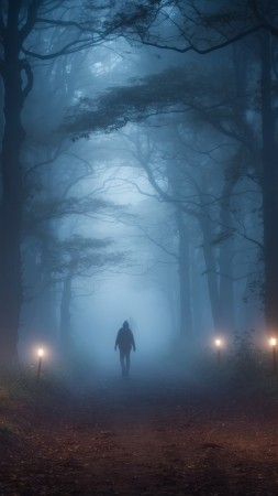 Windows 12 wallpaper, woodland, light beams, background for mobile wallpaper (vertical)