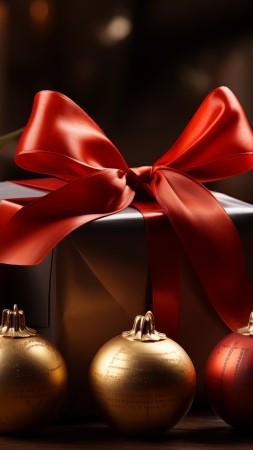 Christmas wallpaper, holiday, giving, background for mobile wallpaper (vertical)