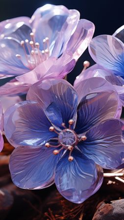 flowers wallpaper, bloom, purple, background for mobile wallpaper (vertical)