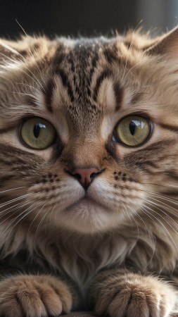 cat wallpaper, user icon, avatar, background for mobile wallpaper (vertical)