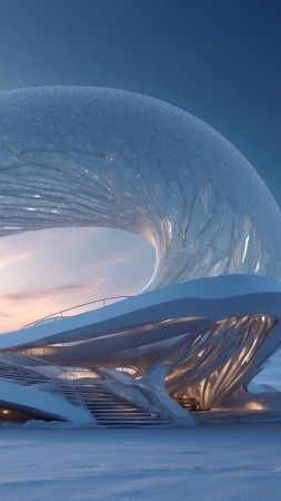 Modern House wallpaper, contemporary architecture, cozy interior, background for mobile wallpaper (vertical)