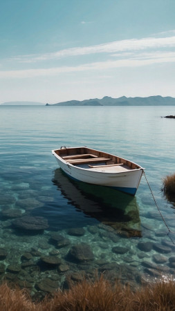 lake wallpaper, water, scenery, background for mobile wallpaper (vertical)