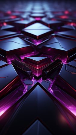black wallpaper, violet, dimensional, background for mobile wallpaper (vertical)