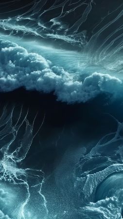 sea wallpaper, surf, tides, background for mobile wallpaper (vertical)