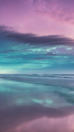 Beach wallpaper, coastline, shore, background for mobile wallpaper (vertical)