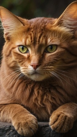 cat wallpaper, kitty, domestic, background for mobile wallpaper (vertical)