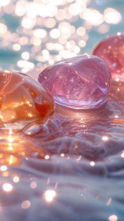 colorful wallpaper, vibrant, stones, background for mobile wallpaper (vertical)