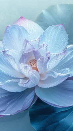 water lily wallpaper, aquatic plant, serene pond, background for mobile wallpaper (vertical)