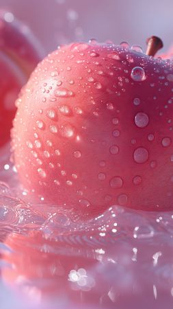 peaches wallpaper, fresh fruit, ripe, background for mobile wallpaper (vertical)