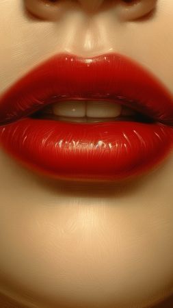 lips wallpaper, crimson, vibrant, background for mobile wallpaper (vertical)