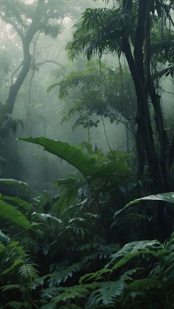 forest wallpaper, woodland, nature, background for mobile wallpaper (vertical)