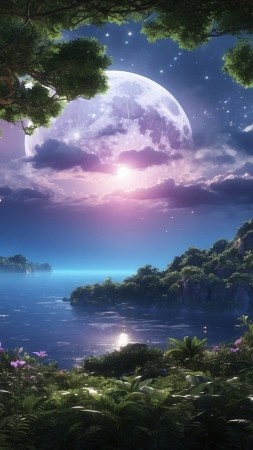 forest wallpaper, river, wilderness, background for mobile wallpaper (vertical)