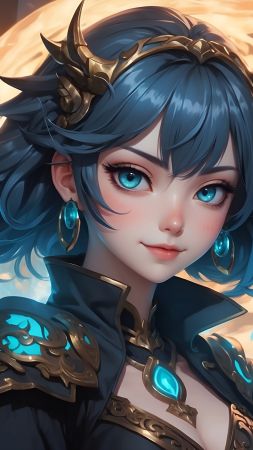 anime girl wallpaper, cute, fantasy, background for mobile wallpaper (vertical)