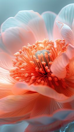 water lily wallpaper, white bloom, floating petals, background for mobile wallpaper (vertical)