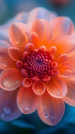 flowers wallpaper, orange, garden, background for mobile wallpaper (vertical)