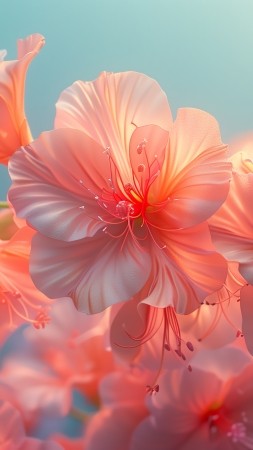 flowers wallpaper, vibrant petals, botanical beauty, background for mobile wallpaper (vertical)